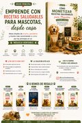 🐾 Emprendé con recetas saludables para mascotas y creá un negocio rentable + 6 Bonos: Ganá + 800 usd al mes🐾